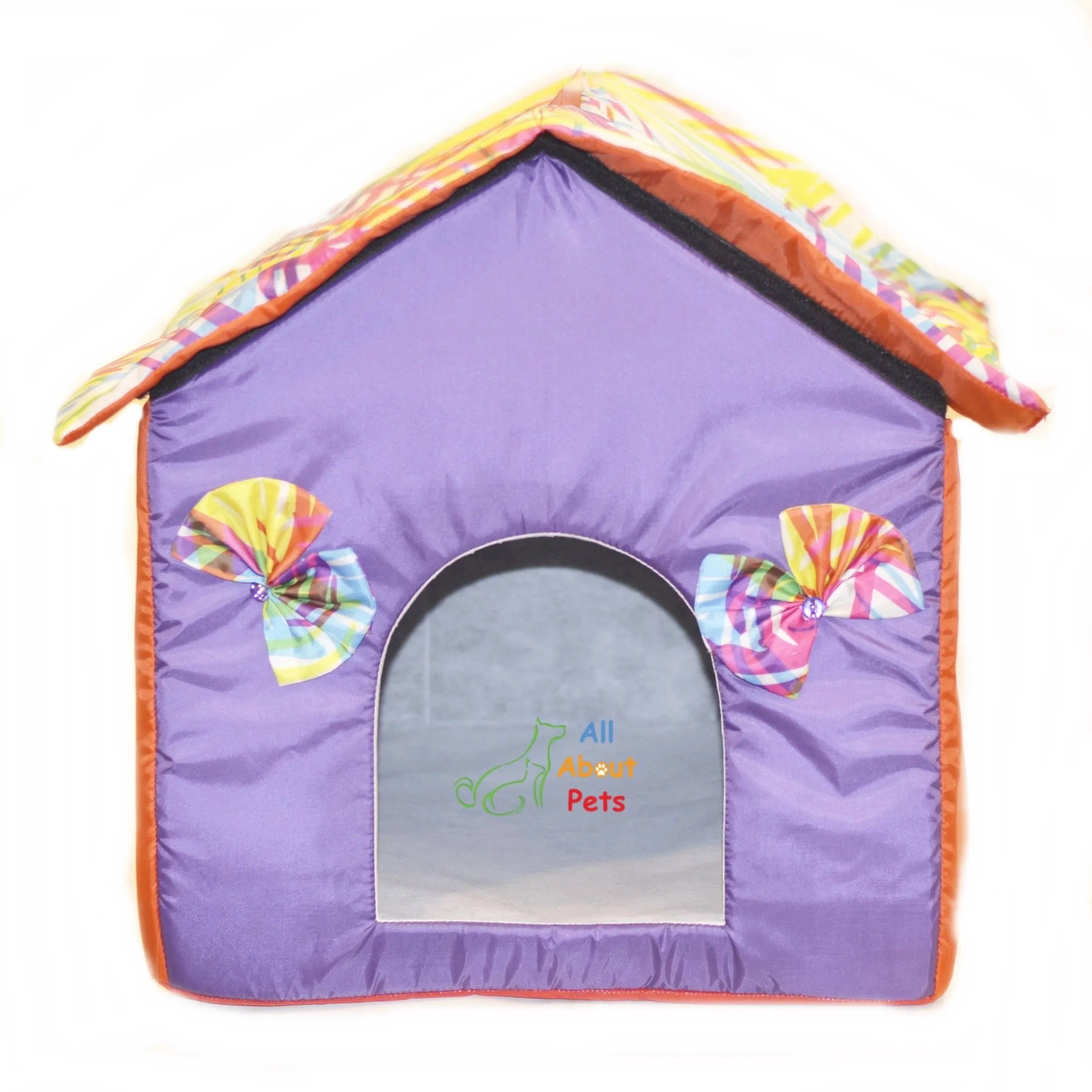 Beautiful Soft Cat House With Bow