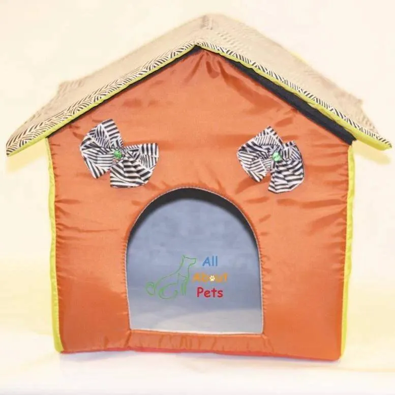 Beautiful Soft Cat House With Bow