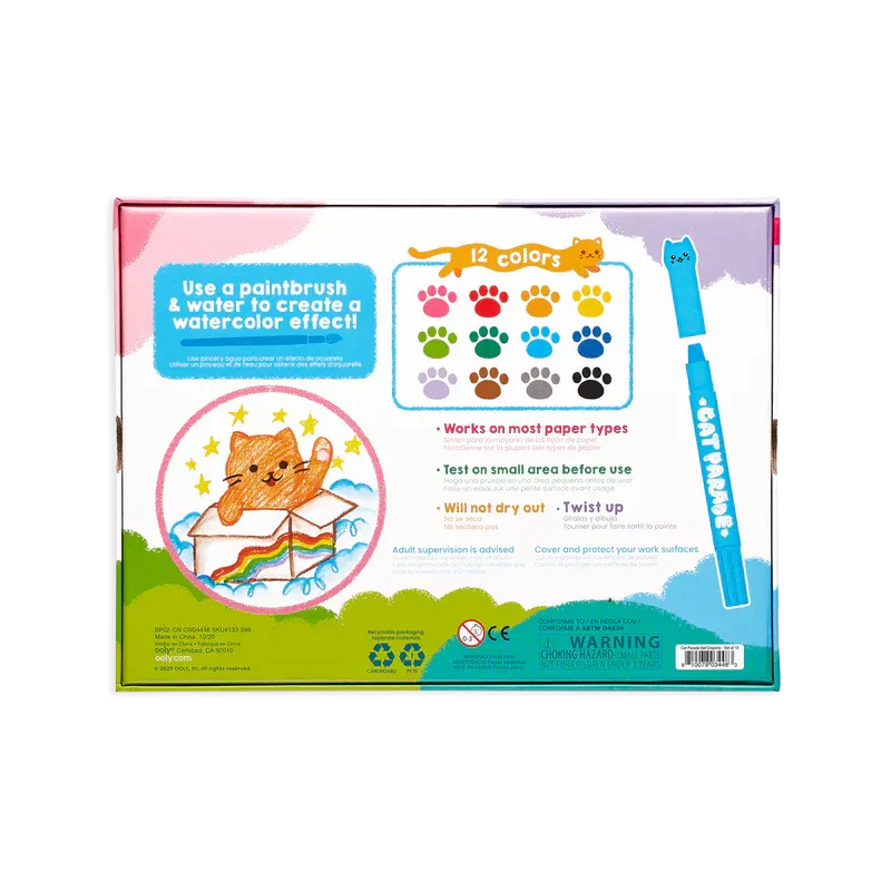 Cat Parade Twist Up Watercolor Gel Crayons