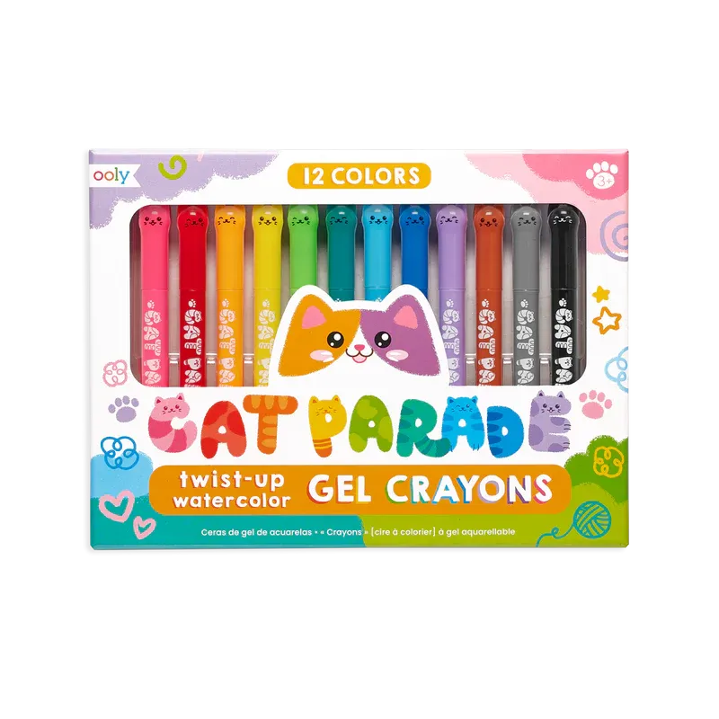 Cat Parade Twist Up Watercolor Gel Crayons