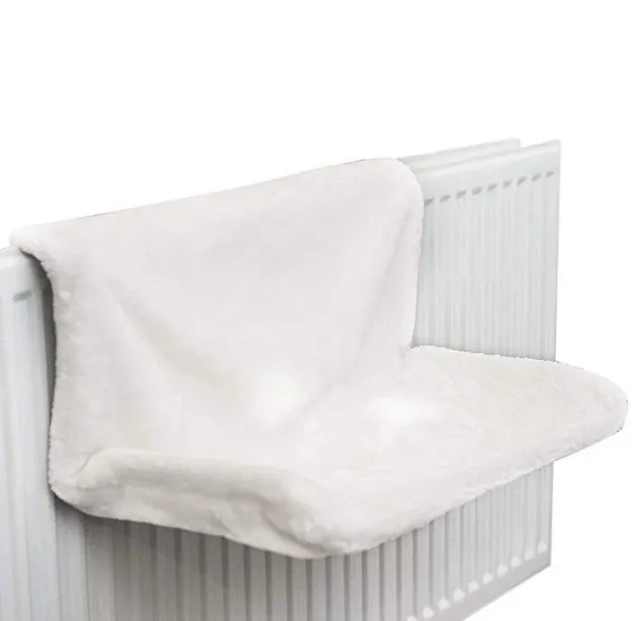 Cat Plush Radiator Bag - Soft Cat Hanging Bed - Strong Durable Iron Frame - Warm and Cosy Cat Hanging Hammock for Small Pets