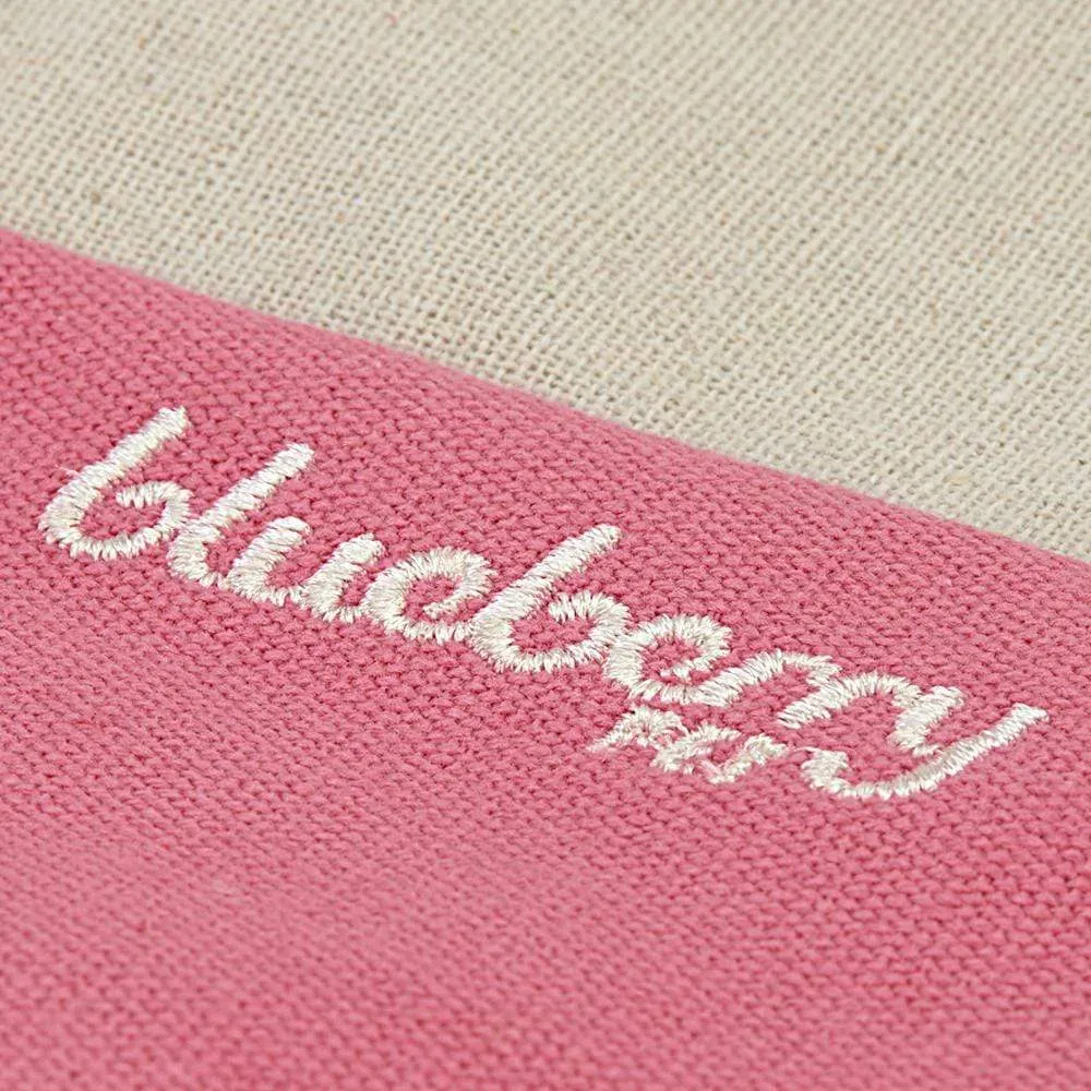 Cover-removable and Washable Dog Bed, Pink, Linen Blend