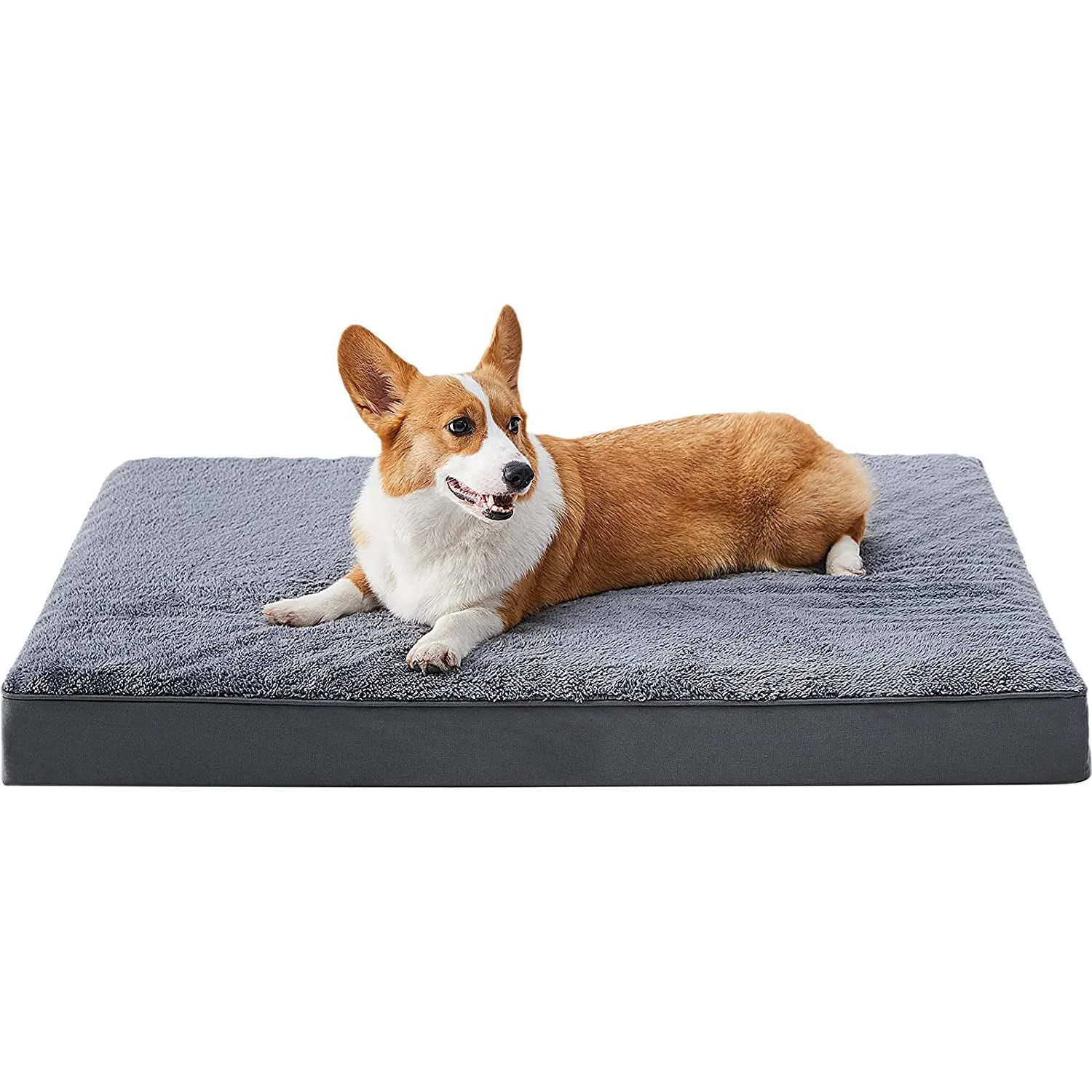 Egg-Crate Foam Dog Bed with Removable Washable Cover-M