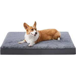 Egg-Crate Foam Dog Bed with Removable Washable Cover-M