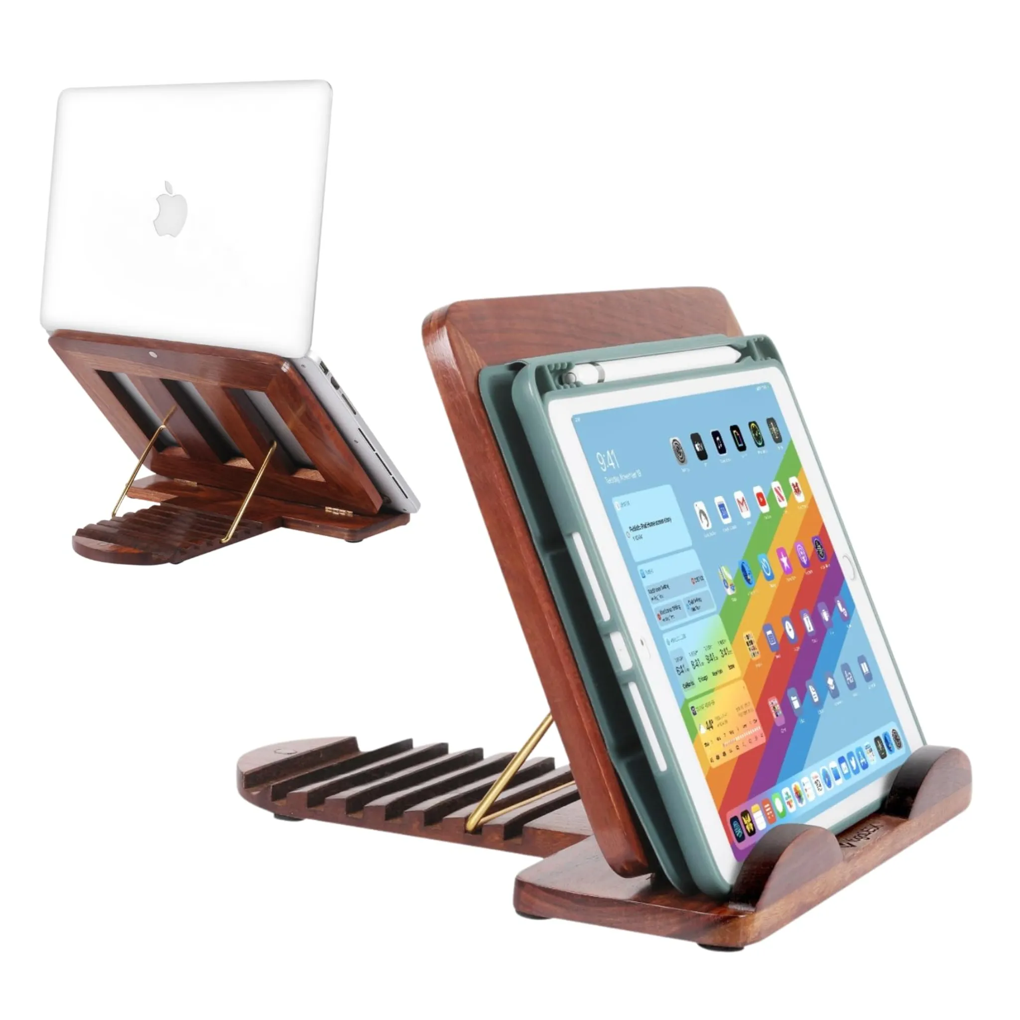 Ergonomic Laptop Stand & iPad/Tablet Riser