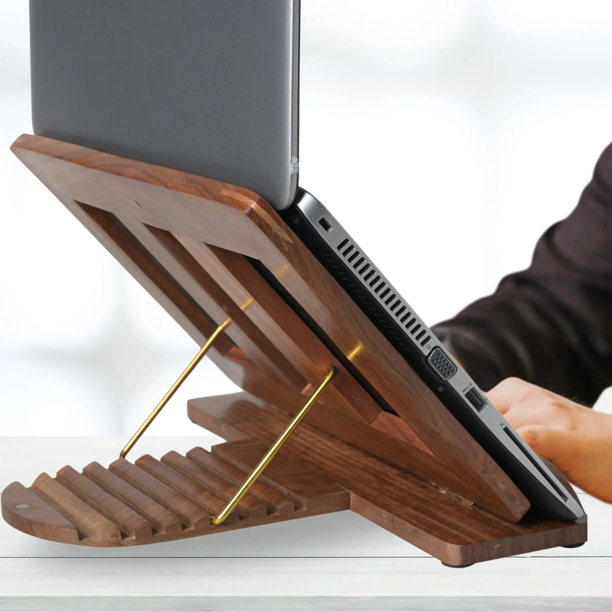 Ergonomic Laptop Stand & iPad/Tablet Riser