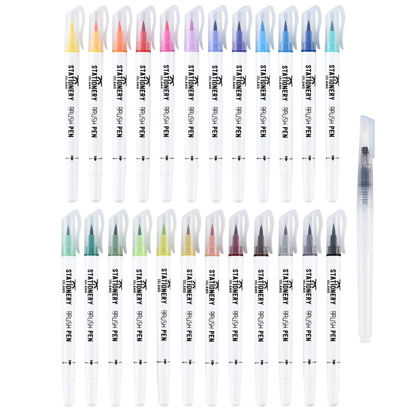 Essential Colours Brush Pens - Pack of 24   Aqua Brush