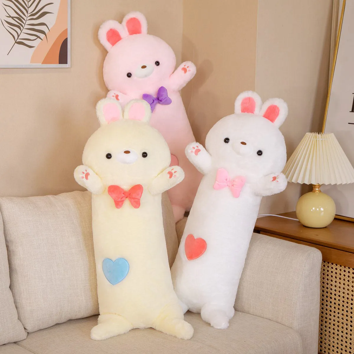Fluffy Long Otter Bunny Kawaii Stuffed Animals Plushies