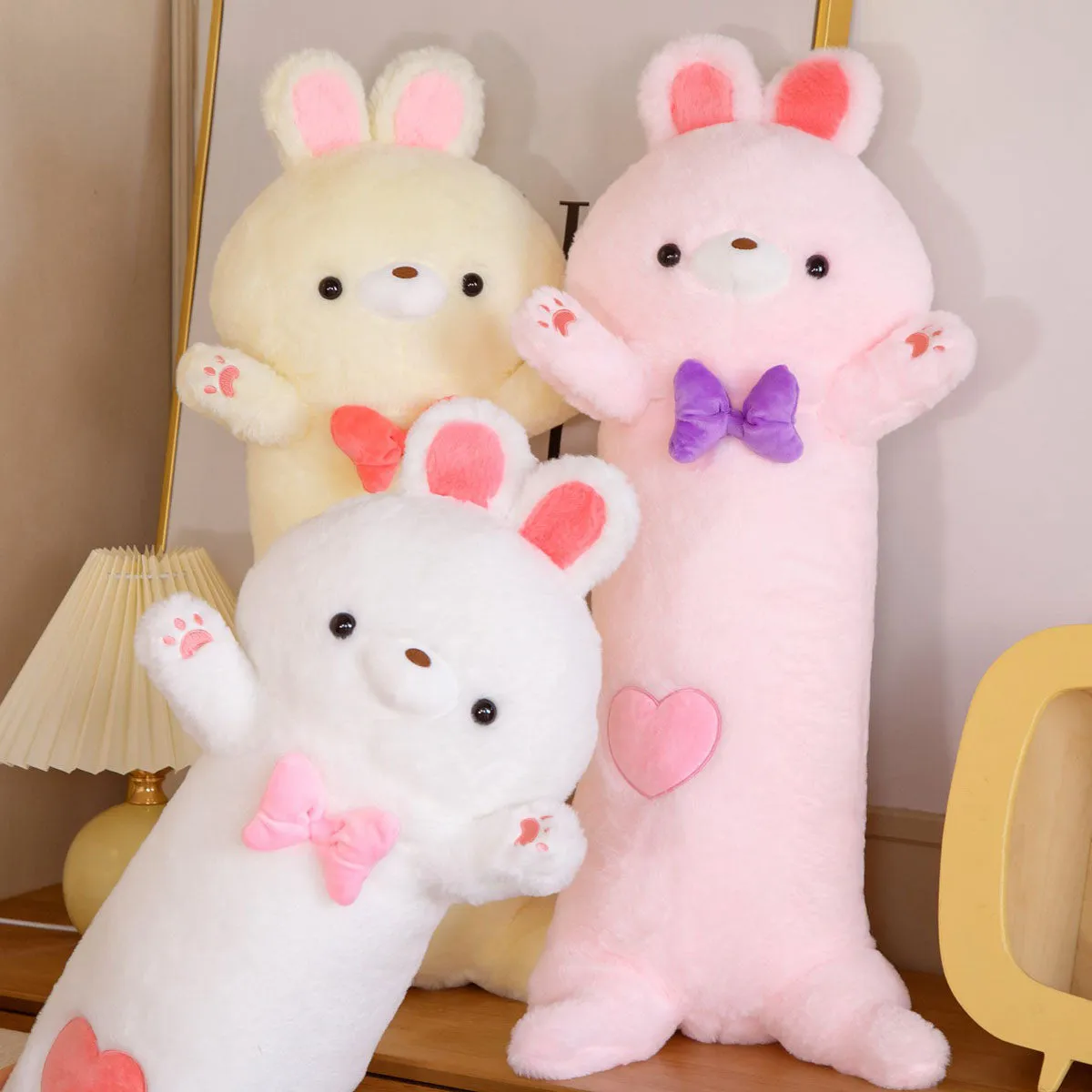 Fluffy Long Otter Bunny Kawaii Stuffed Animals Plushies