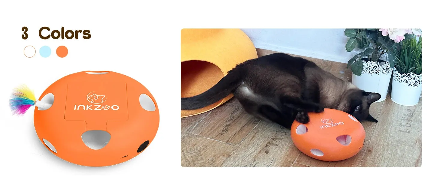Interactive Cat Toy with Smart Feather, Automatic Standby, and Type-C Charging - Ideal for Indoor Cats
