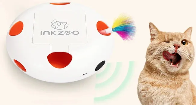 Interactive Cat Toy with Smart Feather, Automatic Standby, and Type-C Charging - Ideal for Indoor Cats
