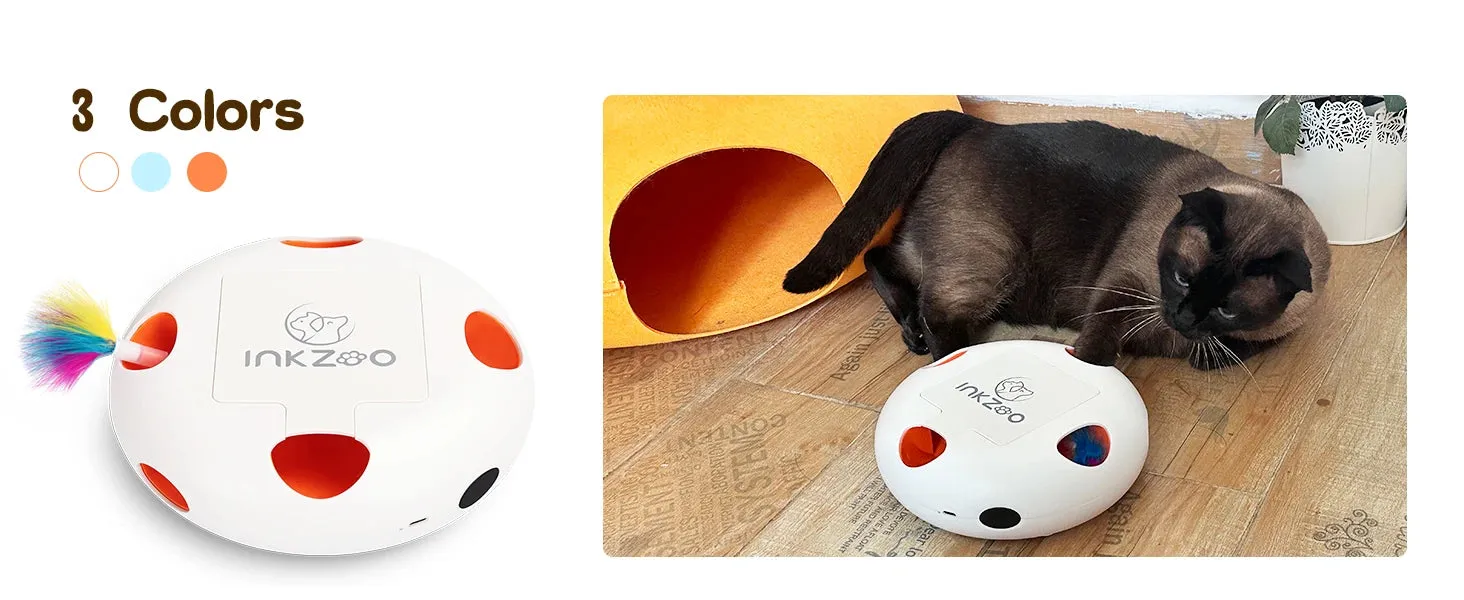 Interactive Cat Toy with Smart Feather, Automatic Standby, and Type-C Charging - Ideal for Indoor Cats