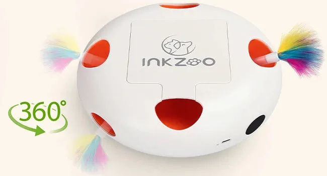 Interactive Cat Toy with Smart Feather, Automatic Standby, and Type-C Charging - Ideal for Indoor Cats