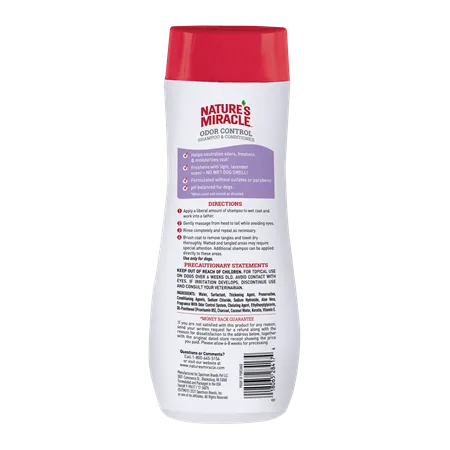 Nature's Miracle Odor Control Shampoo & Conditioner Lavender Scent