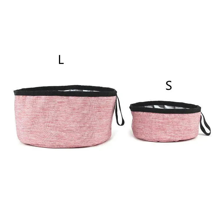 Outdoor Folding Dog Food Water Bowl