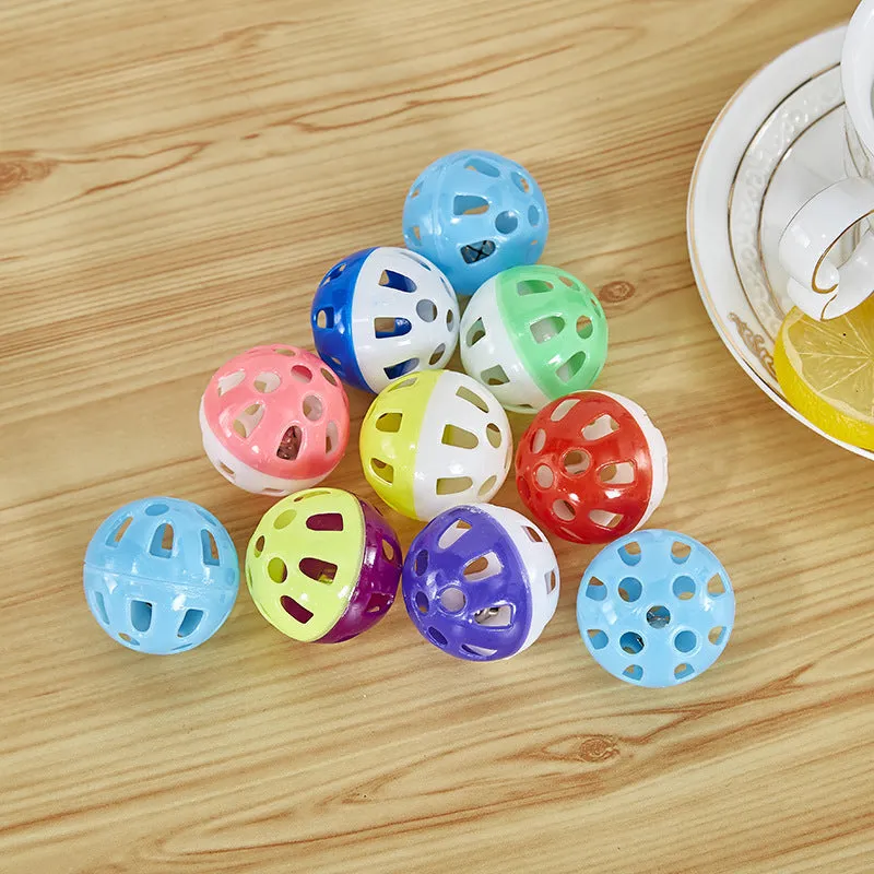 Pet Cat Toy Hollow Out Plastic Bell