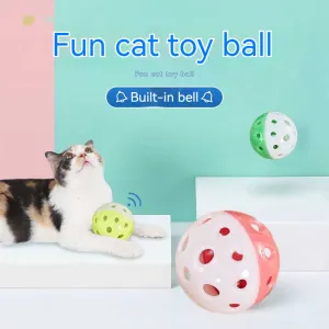Pet Cat Toy Hollow Out Plastic Bell
