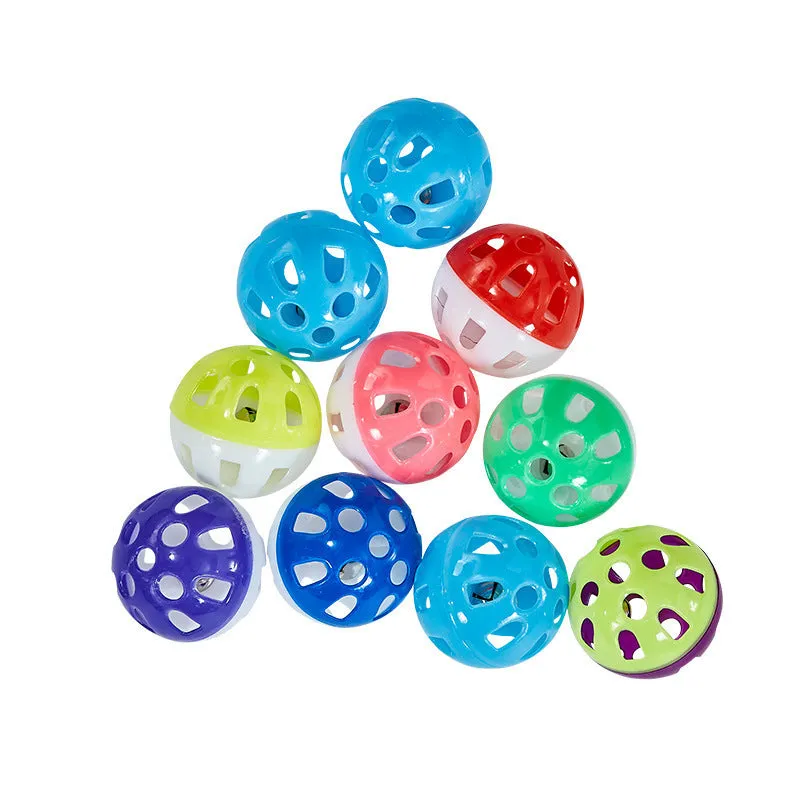 Pet Cat Toy Hollow Out Plastic Bell
