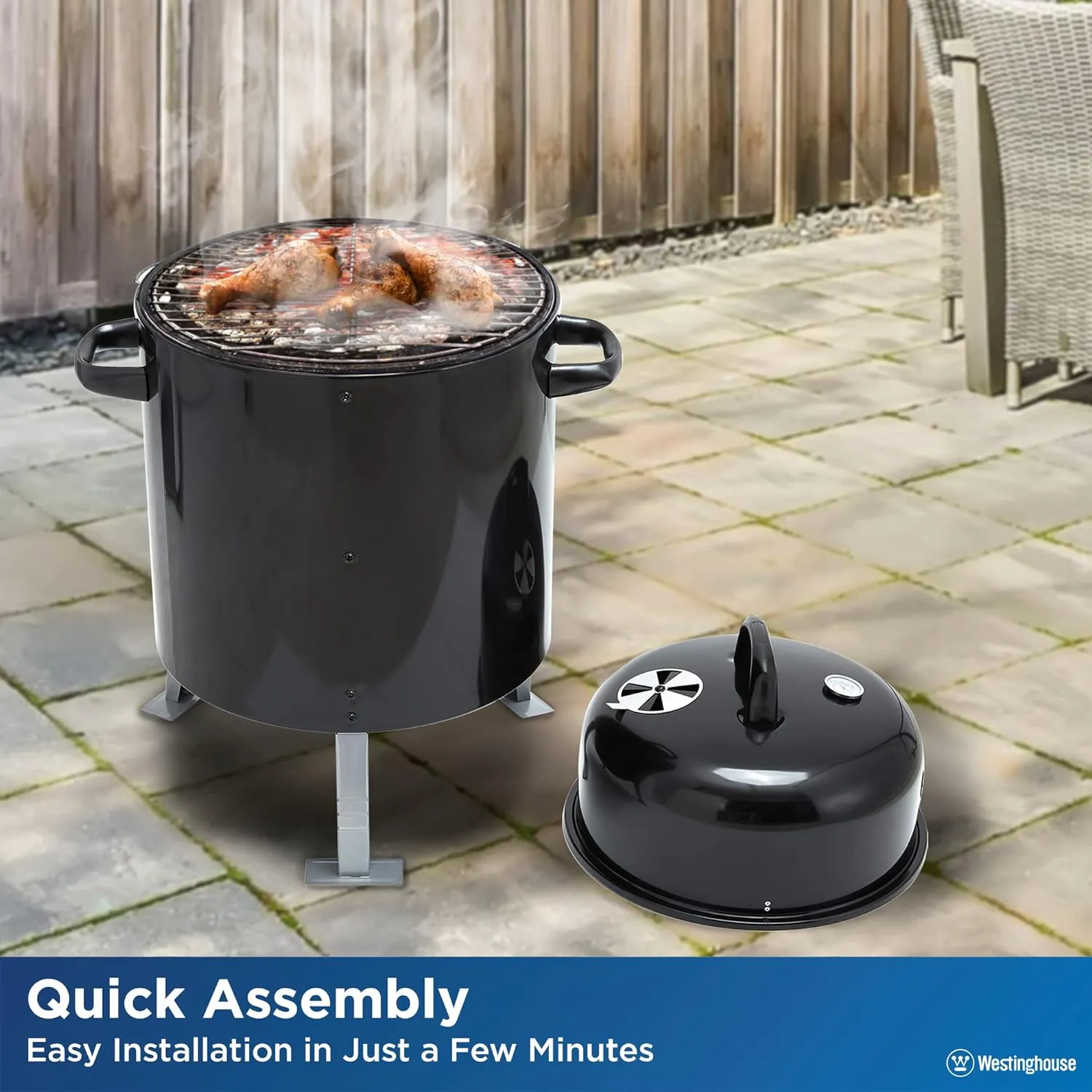 Portable 16-Inch Char Broil Steel Smoker