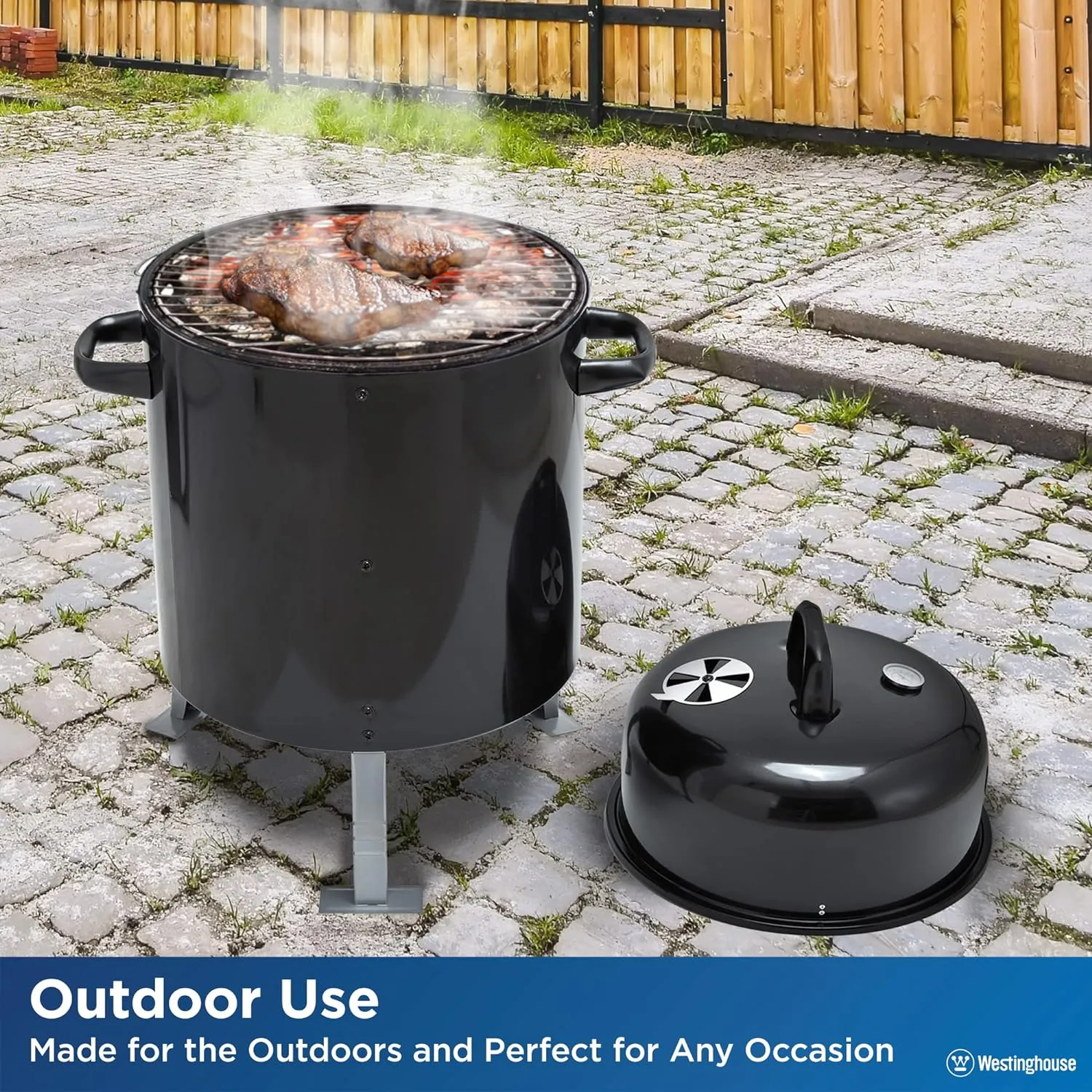 Portable 16-Inch Char Broil Steel Smoker