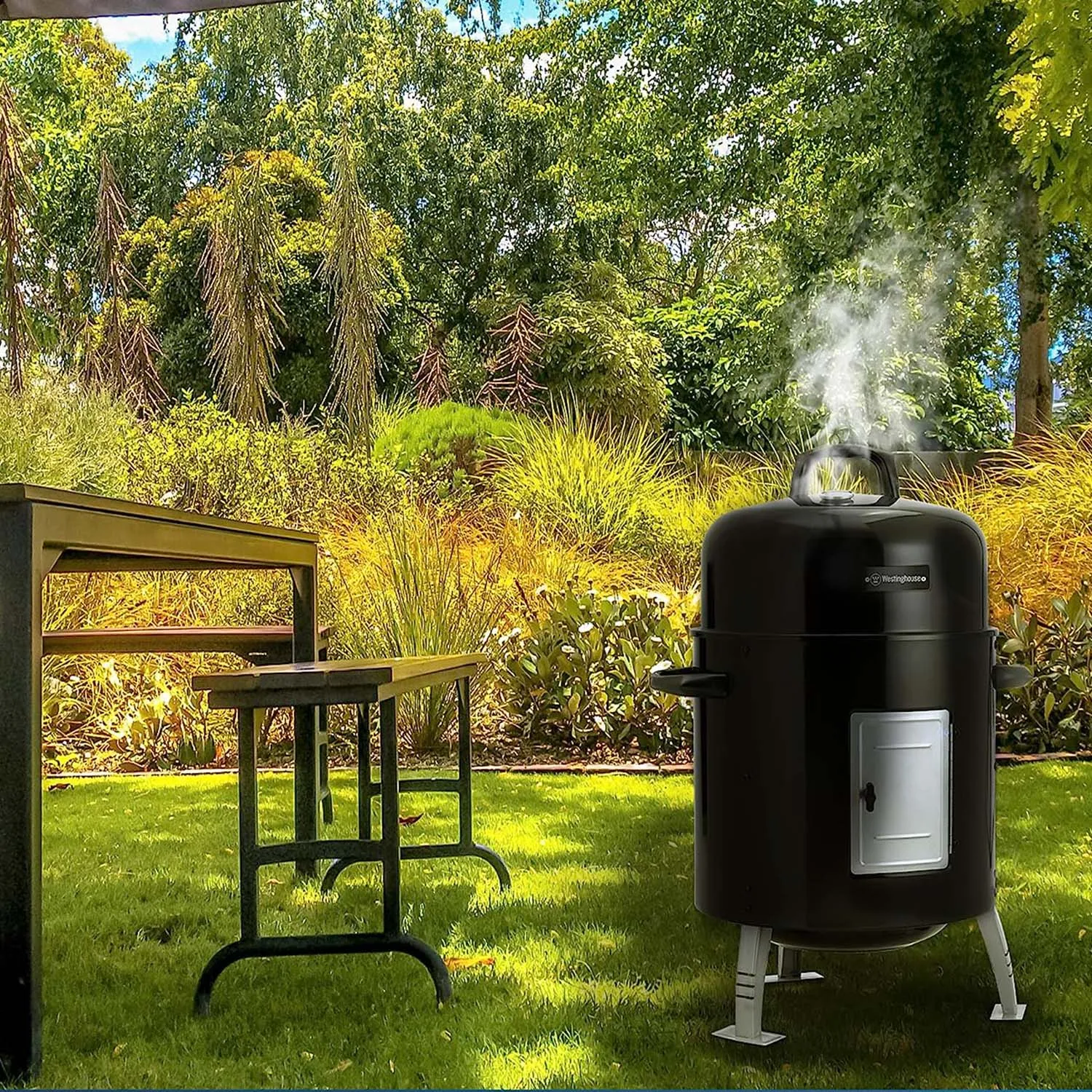 Portable 16-Inch Char Broil Steel Smoker