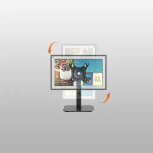 PUTORSEN Echo Show 15 Stand Swivel and Tilt, 360 Degree Screen Rotation,Adjustable Echo Show 15,Holds up to 5.5lbs,Black