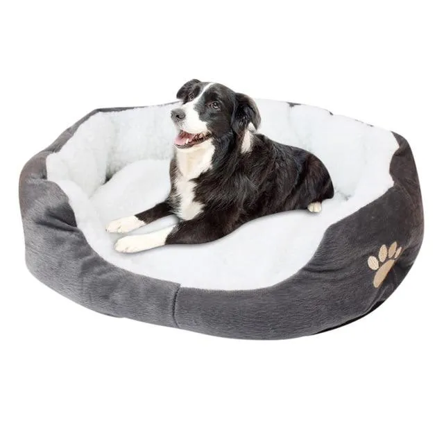 Small Comfy Washable Round Dog Bed