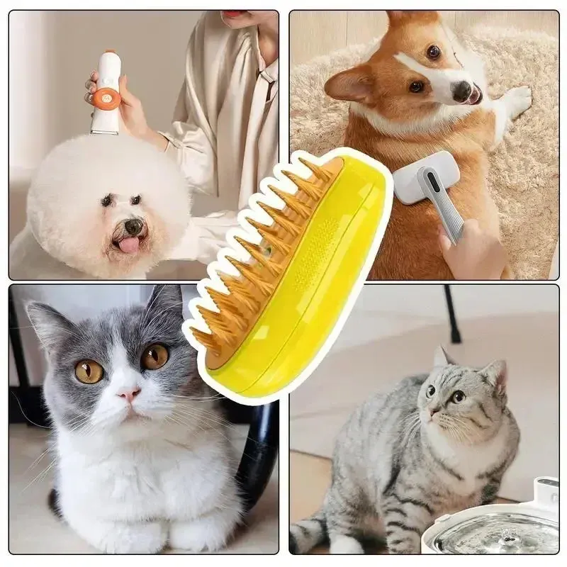 Steam Brush For Cats & Dogs