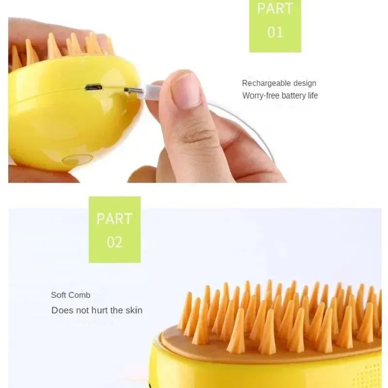 Steam Brush For Cats & Dogs
