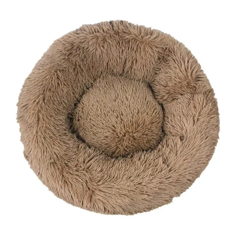Ultra Soft Donut Cuddler Pet Bed – Round Washable Cushion