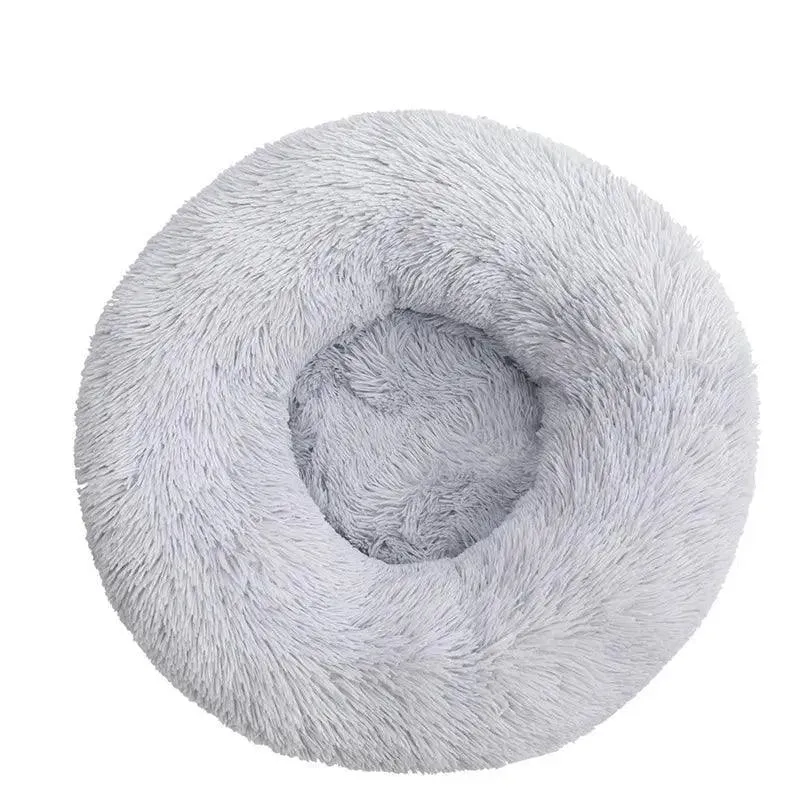 Ultra Soft Donut Cuddler Pet Bed – Round Washable Cushion