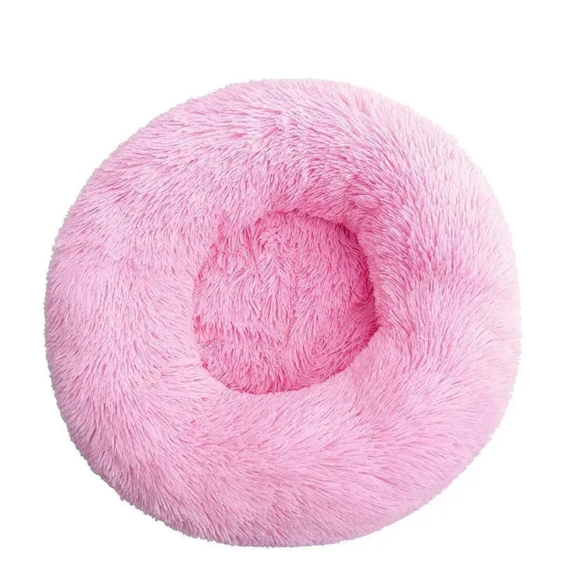 Ultra Soft Donut Cuddler Pet Bed – Round Washable Cushion