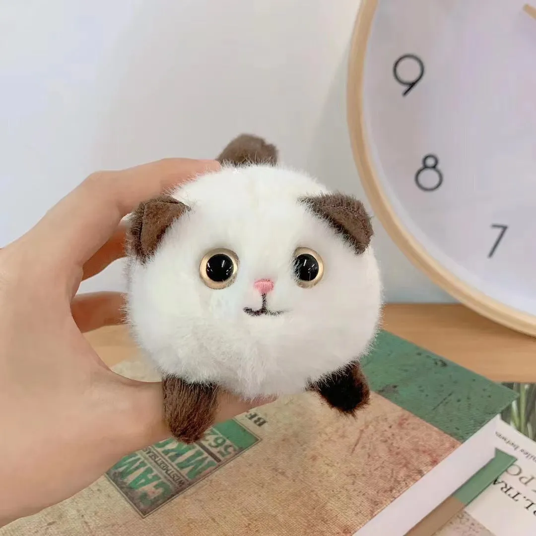 Wagging Tail Cat and Little Bunny Lucky Plush Drawstring Toys
