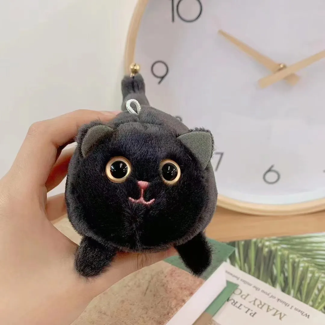 Wagging Tail Cat and Little Bunny Lucky Plush Drawstring Toys
