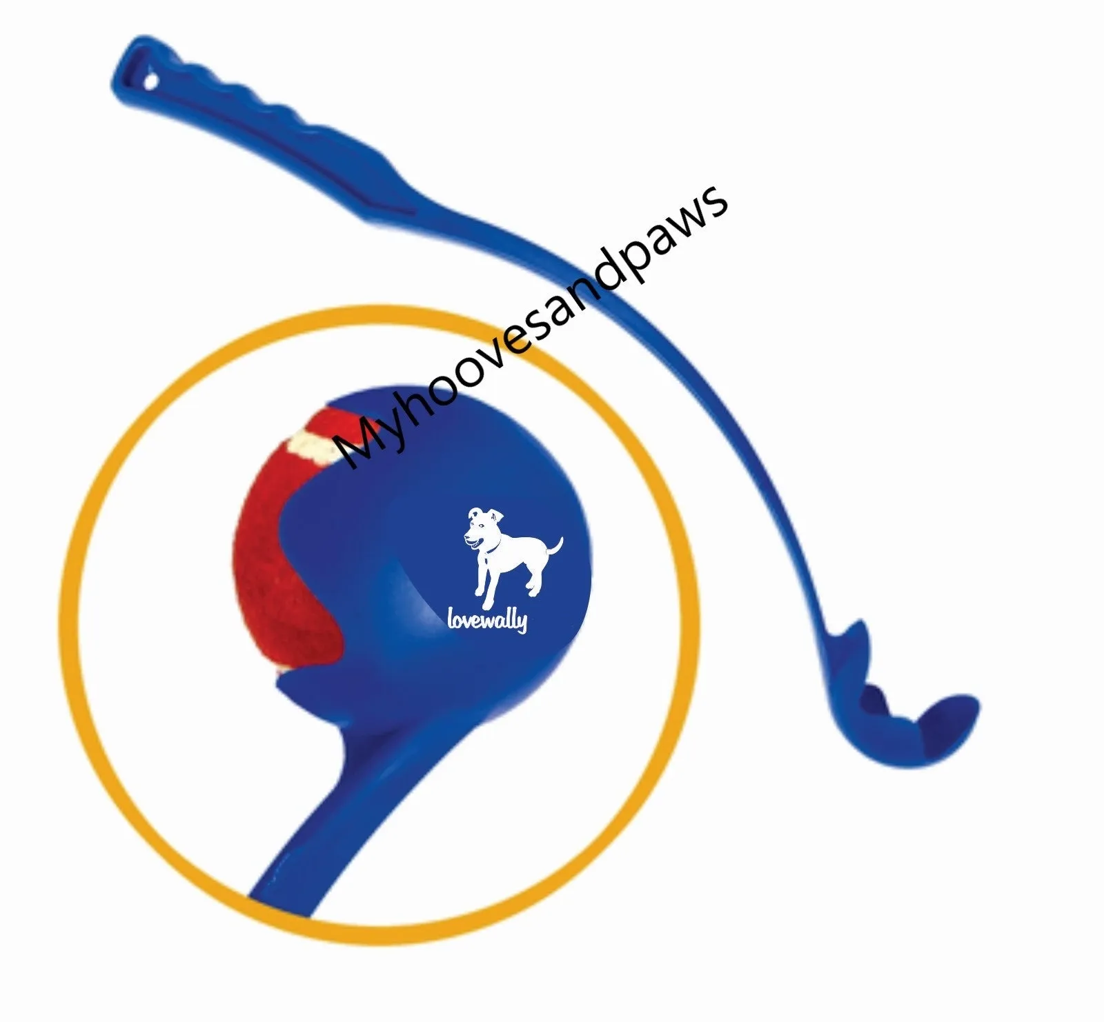 Wally Ball Launcher Dog Toy 19.5” LoveWally Fetch & Retrieve