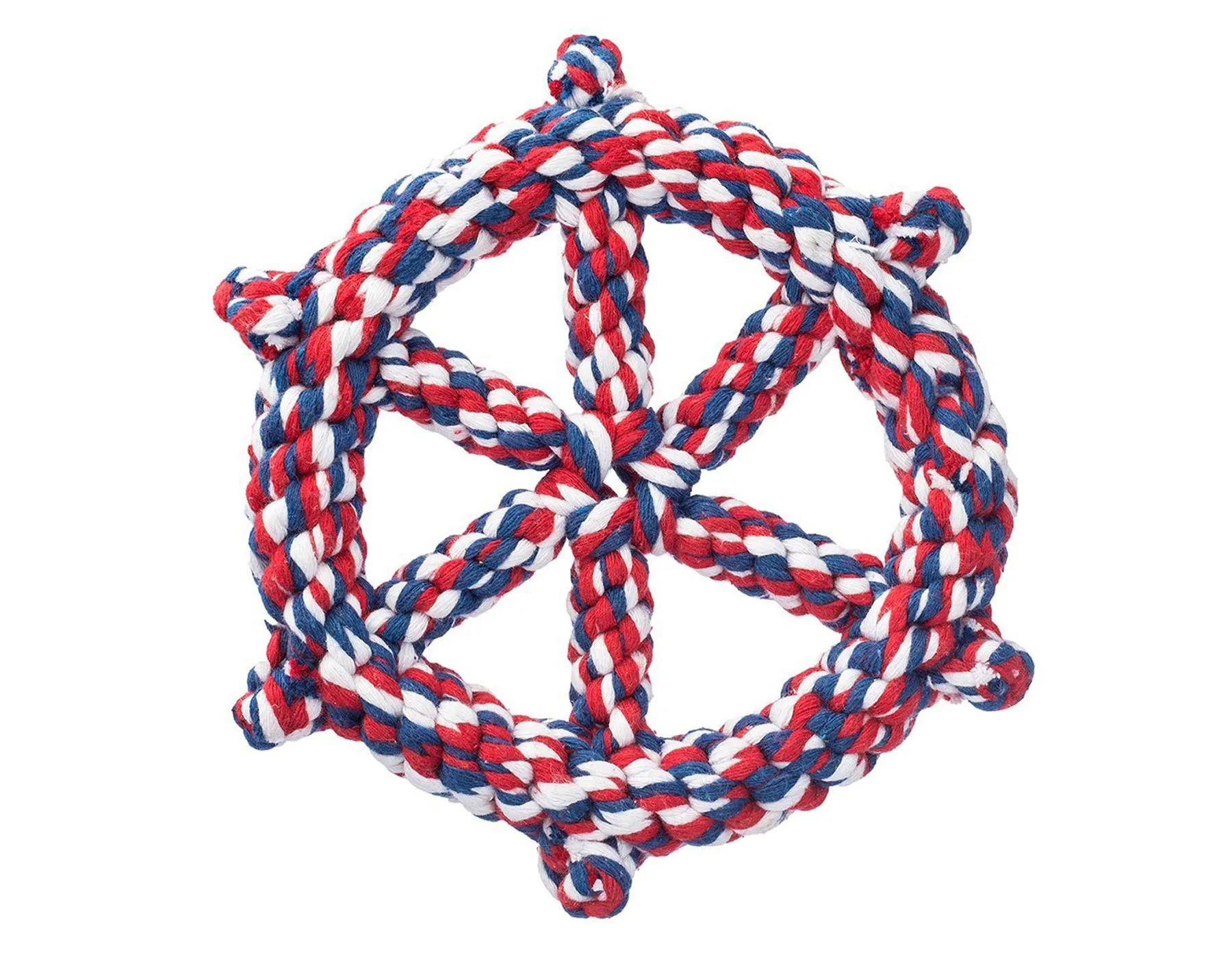 Wheel 7" - Patriotic Rope Dog Toy